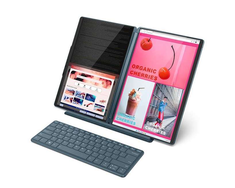 Notebook Lenovo Yoga Book 9 13IRU8, 2 x 13.3" 2.8K OLED Touch, Core i7-1355U 1.7/5.0GHz